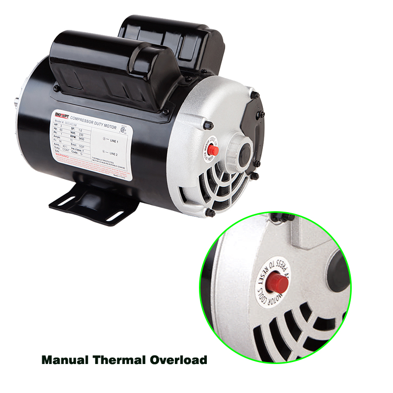 2hp(1.5kw) 1750rpm NEMA 56C AC Electric Motor,115/ 230V, 5/8